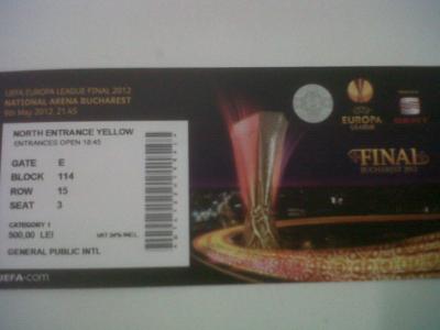 Vendo bolis bic y regalo dos entradas para la final de la UEFA Europa League en Bucarest de categoría 1ª