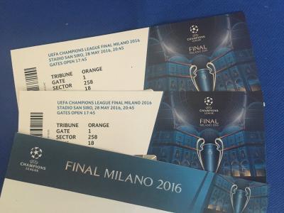 2 entradas liga de campeones 2016 finales - Milán