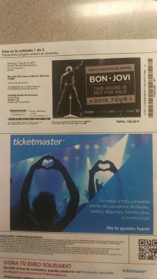 entrada concierto Bon Jovi